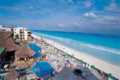 El Pueblito Beach Hotel Cancún Exterior foto